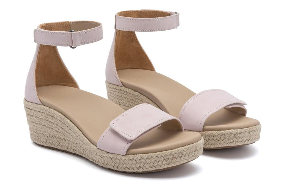 Riviera Ankle Sandal Pink Nubuck | Women ABEO Footwear Sandals