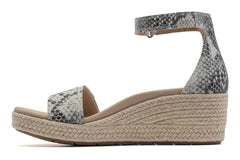 Riviera Ankle Sandal Snake Print Leather | Women ABEO Footwear Sandals