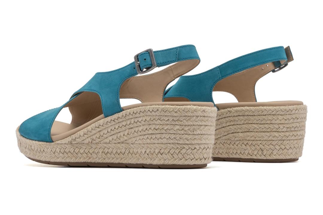 Riviera Cross Teal Leather | Women ABEO Footwear Sandals