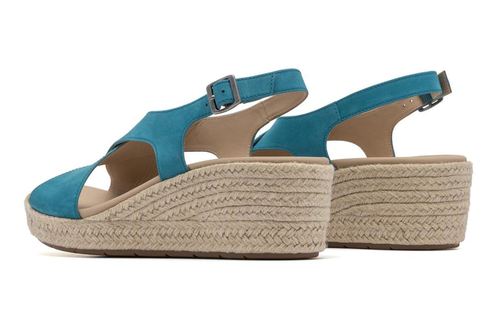 Riviera Cross Teal Leather | Women ABEO Footwear Sandals