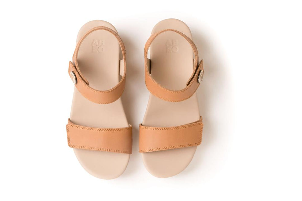 Riviera Strap Sandal Almond | Women ABEO Footwear Sandals