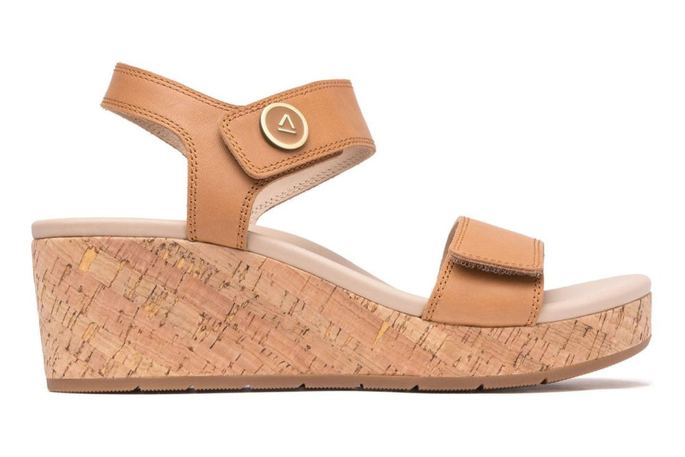 Riviera Strap Sandal Almond | Women ABEO Footwear Sandals