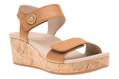 Riviera Strap Sandal Almond | Women ABEO Footwear Sandals
