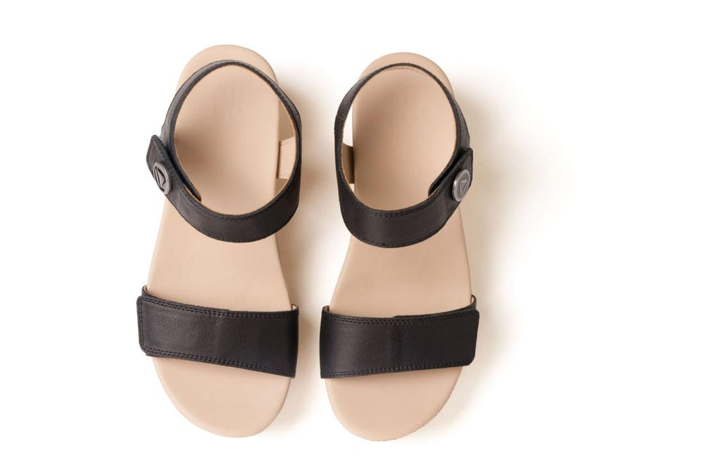 Riviera Strap Sandal Black | Women ABEO Footwear Sandals