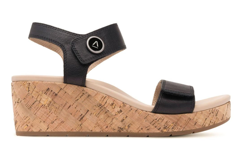 Riviera Strap Sandal Black | Women ABEO Footwear Sandals