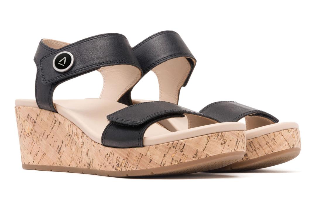 Riviera Strap Sandal Black | Women ABEO Footwear Sandals