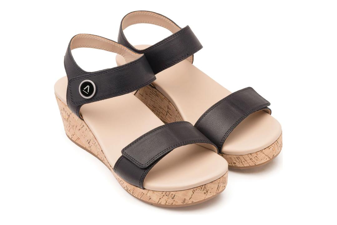 Riviera Strap Sandal Black | Women ABEO Footwear Sandals