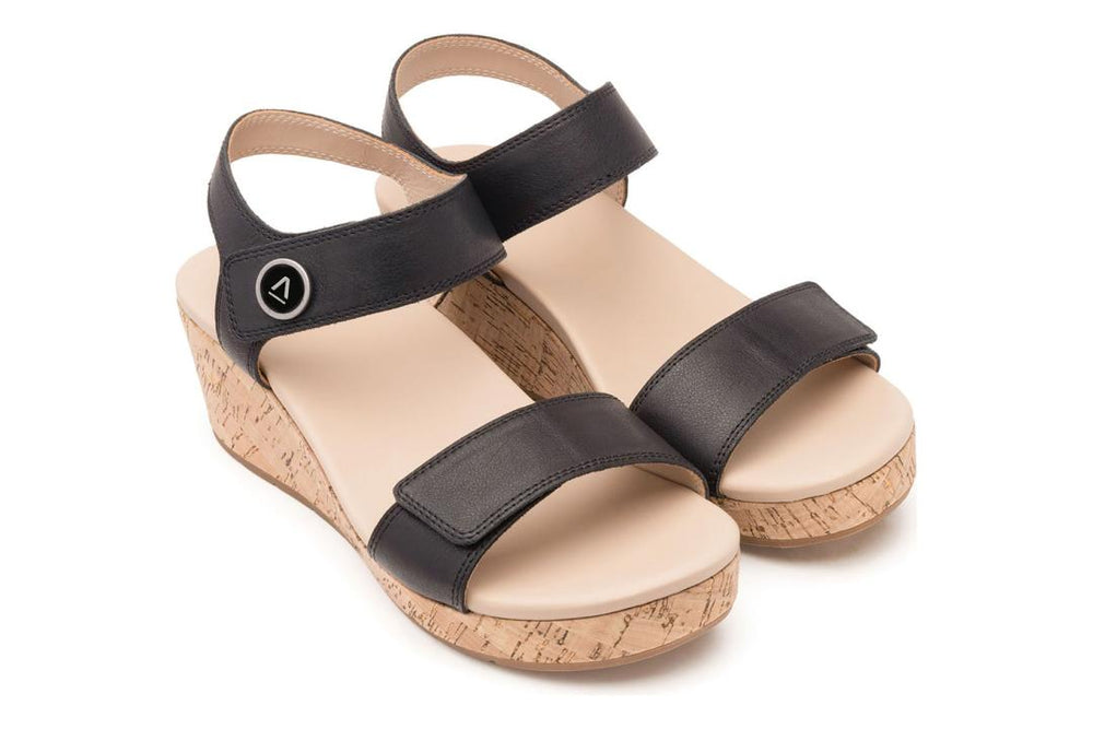Riviera Strap Sandal Black | Women ABEO Footwear Sandals