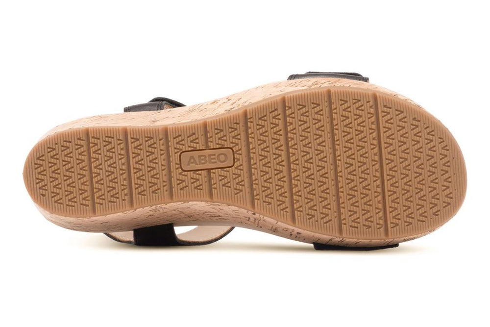 Riviera Strap Sandal Black | Women ABEO Footwear Sandals