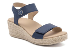 Riviera Strap Sandal Navy | Women ABEO Footwear Sandals