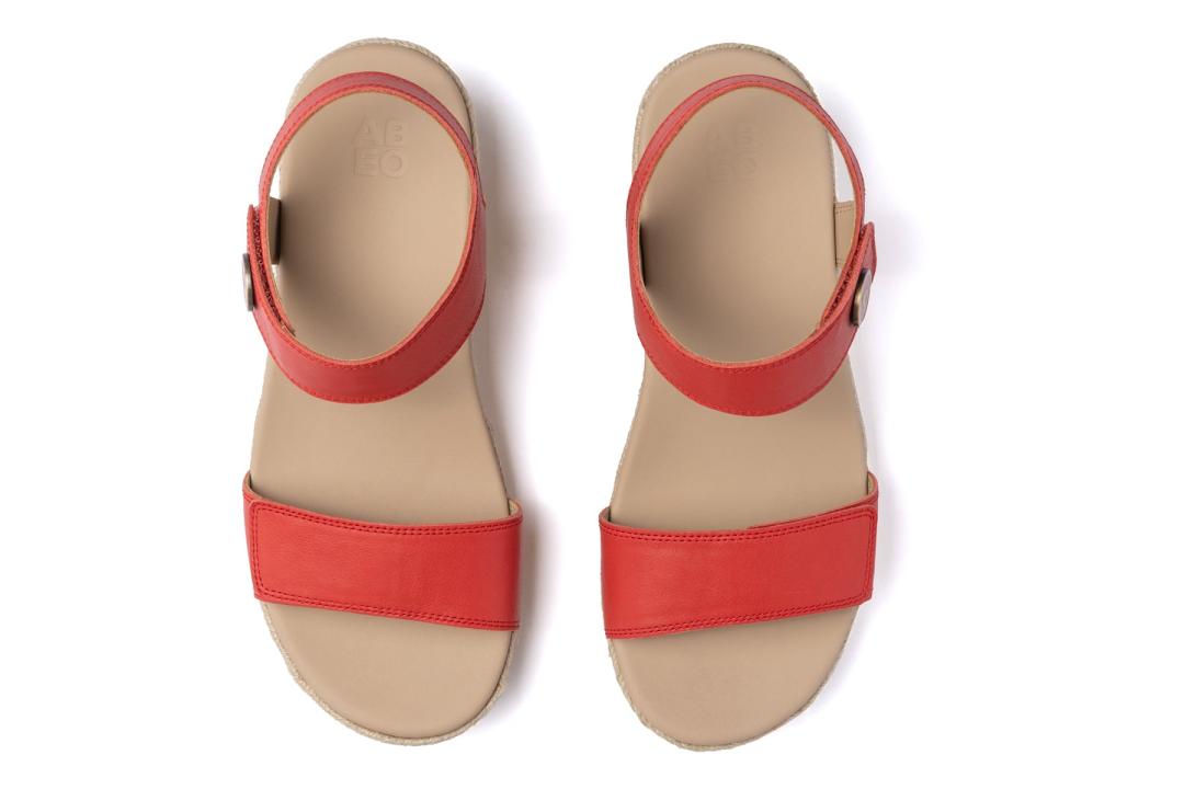 Riviera Strap Sandal Red | Women ABEO Footwear Sandals
