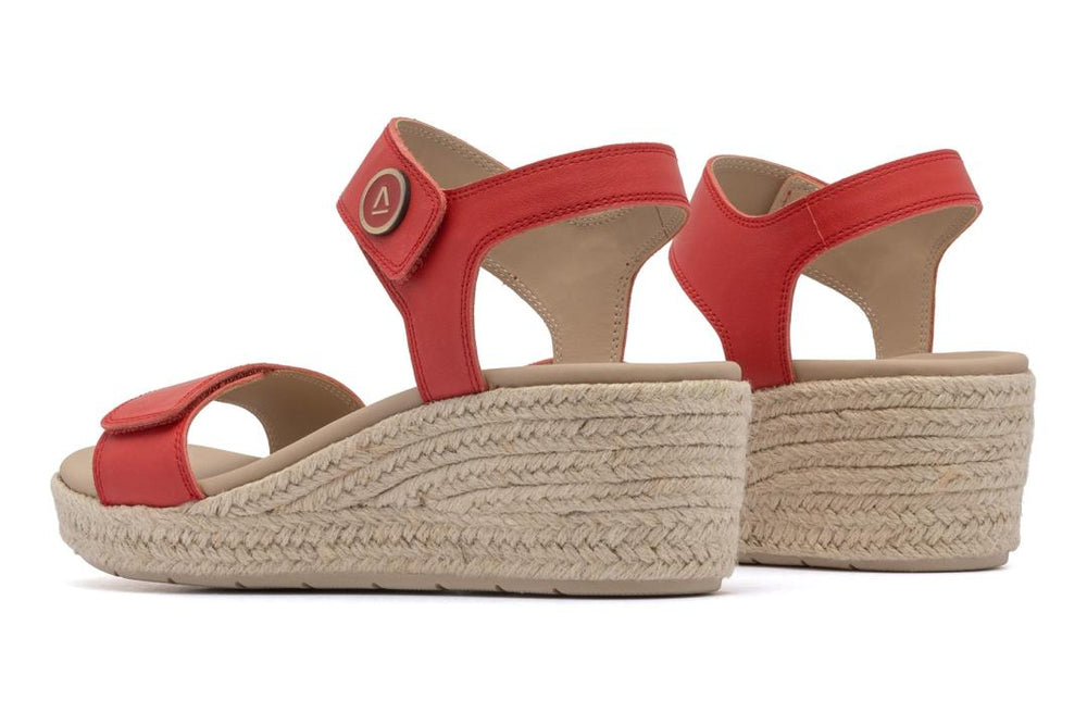 Riviera Strap Sandal Red | Women ABEO Footwear Sandals