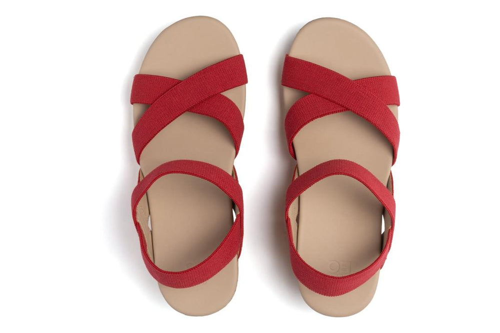 Riviera Stretch Red | Women ABEO Footwear Sandals