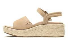 Solstice Buckle Sandal Cuban Sand Suede | Women ABEO Footwear Sandals