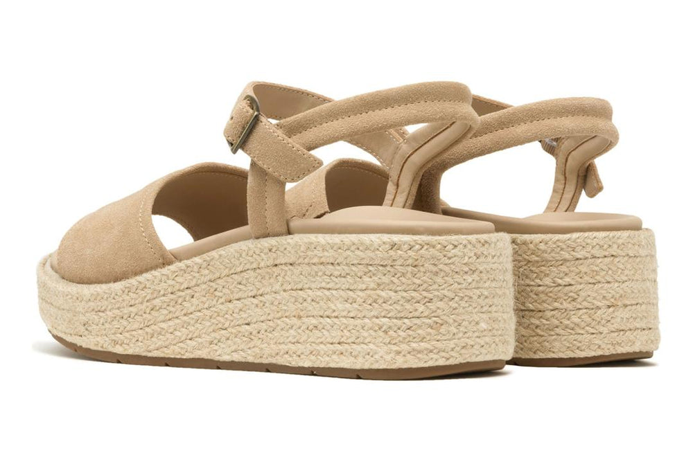 Solstice Buckle Sandal Cuban Sand Suede | Women ABEO Footwear Sandals