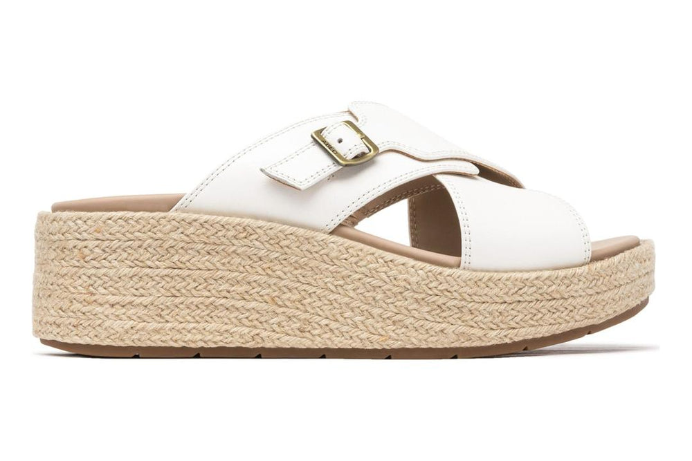 Solstice Cross Slide Coconut Milk | Women ABEO Footwear Sandals