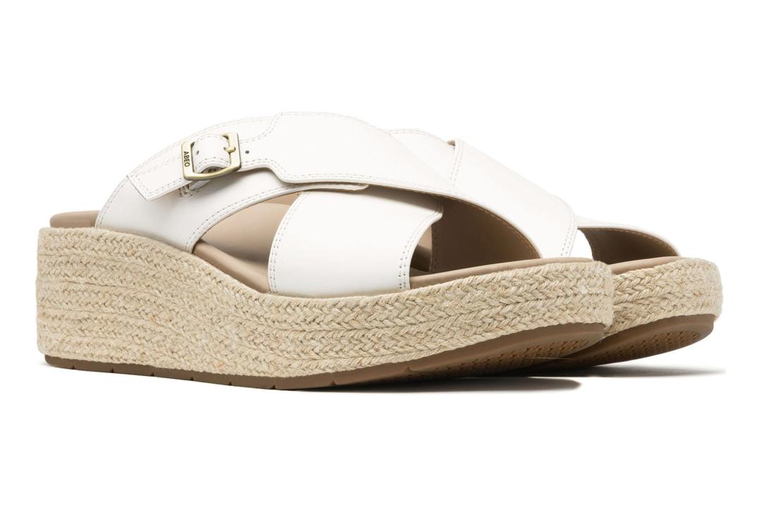 Solstice Cross Slide Coconut Milk | Women ABEO Footwear Sandals