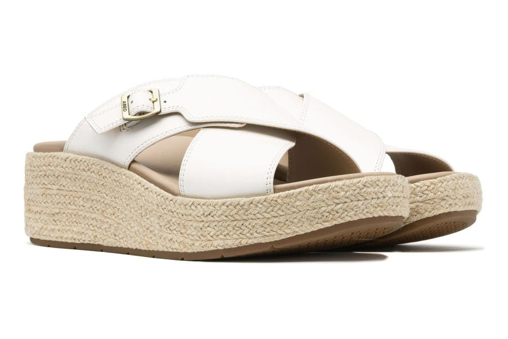 Solstice Cross Slide Coconut Milk | Women ABEO Footwear Sandals