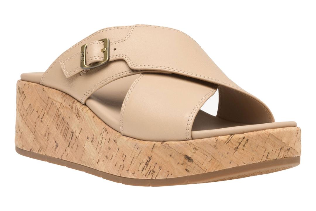 Solstice Cross Slide Cuban Sand | Women ABEO Footwear Sandals