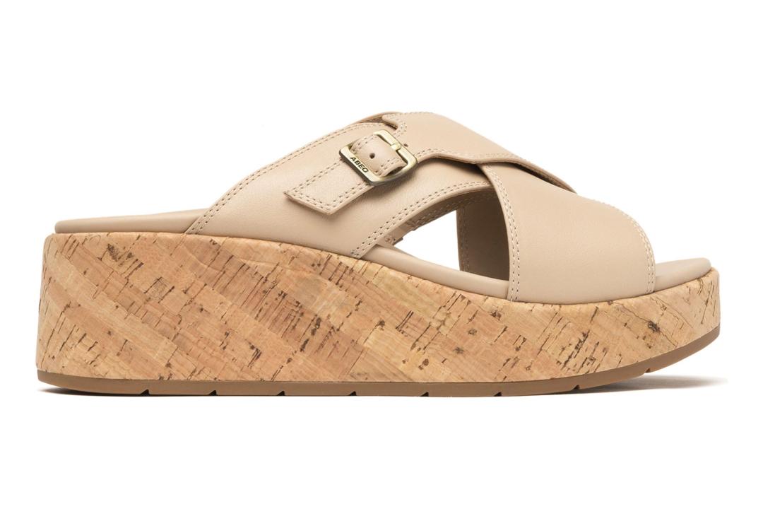 Solstice Cross Slide Cuban Sand | Women ABEO Footwear Sandals