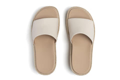 Solstice Slide Off White Leather | Women ABEO Footwear Sandals