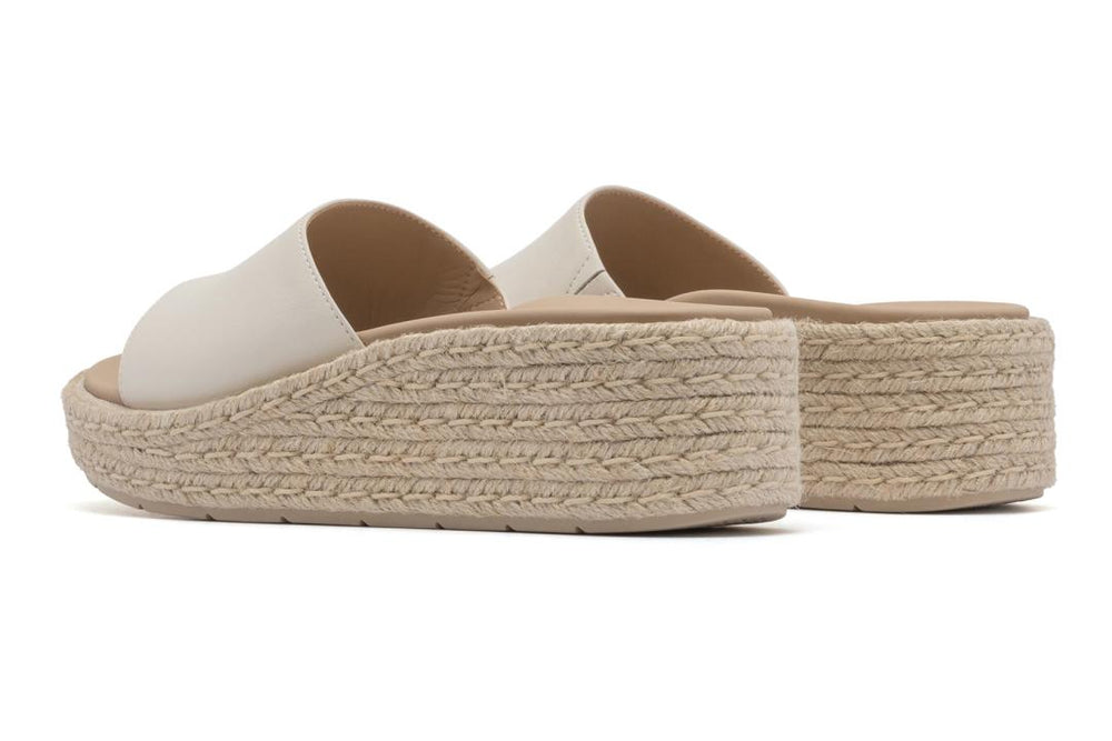 Solstice Slide Off White Leather | Women ABEO Footwear Sandals