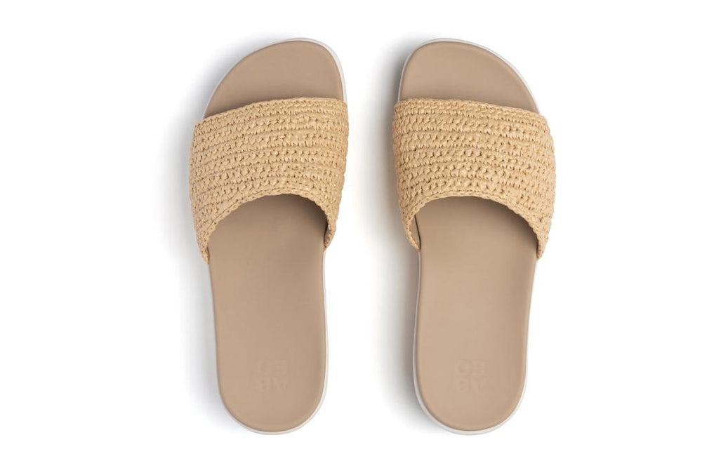 Solstice Slide Raffia | Women ABEO Footwear Sandals