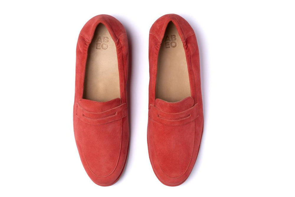 Strada Loafer Red | Women ABEO Footwear Casual Shoes
