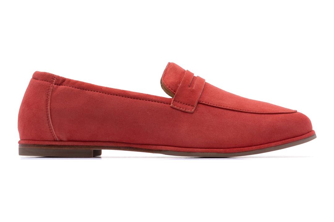 Strada Loafer Red | Women ABEO Footwear Casual Shoes