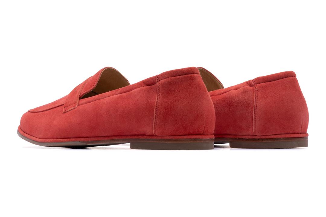 Strada Loafer Red | Women ABEO Footwear Casual Shoes