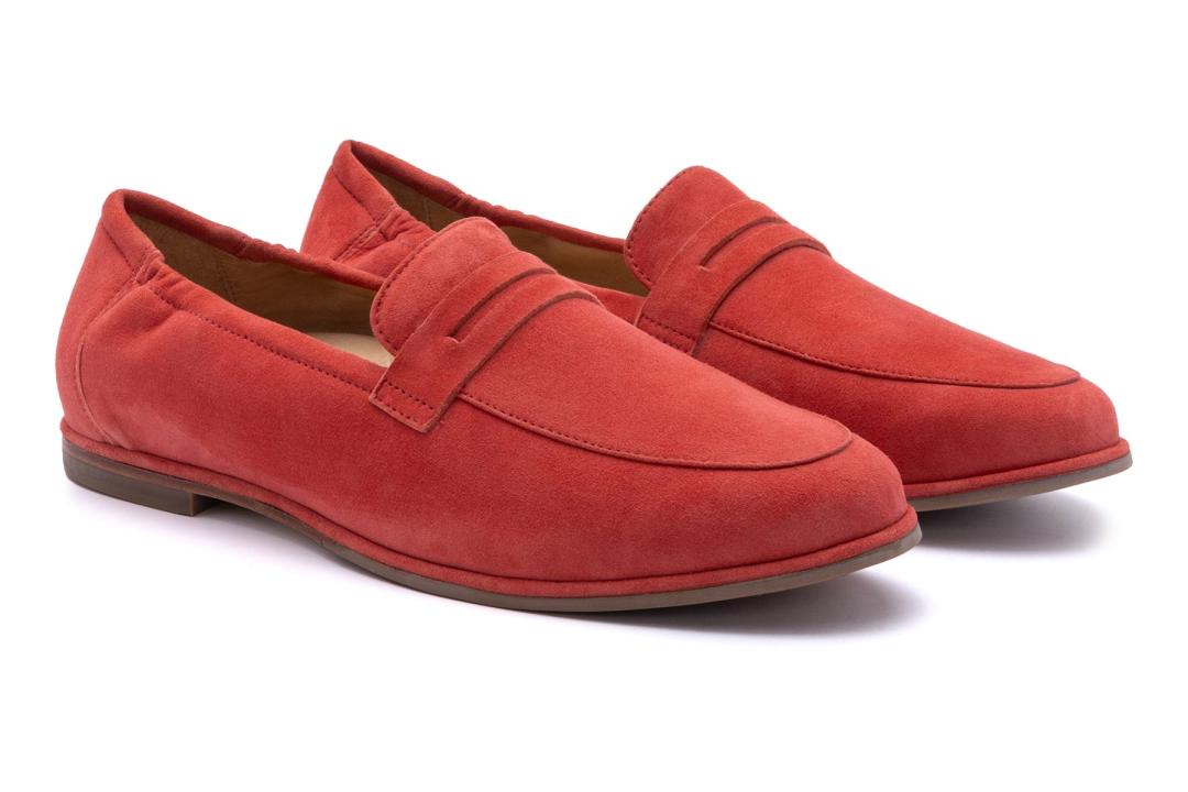Strada Loafer Red | Women ABEO Footwear Casual Shoes