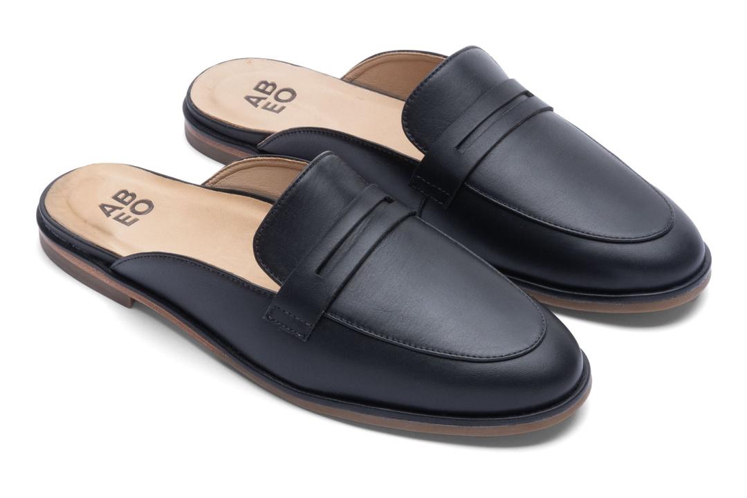 Strada Mule Black | Women ABEO Footwear Casual Shoes