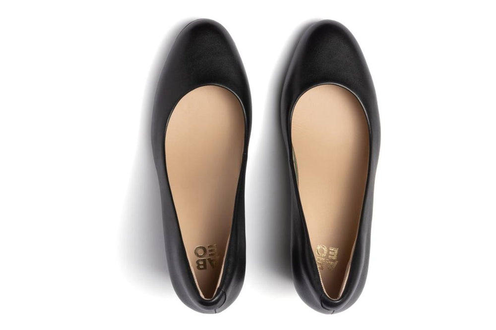 Tempo Pump Black Leather | Women ABEO Footwear Dress