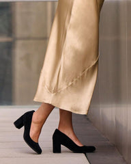 Tempo Pump Black Suede | Women ABEO Footwear Dress