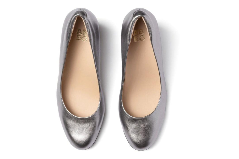 Tempo Pump Silver Metallic Leather | Women ABEO Footwear Dress