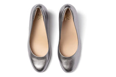 Tempo Pump Silver Metallic Leather | Women ABEO Footwear Dress