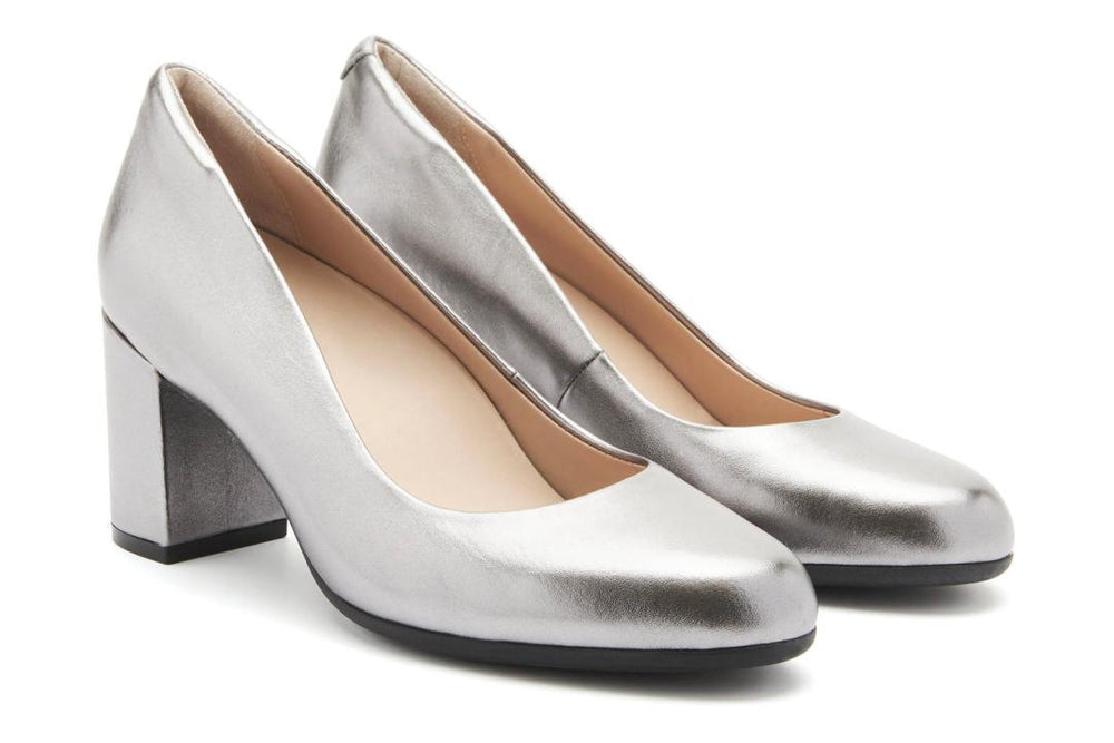 Tempo Pump Silver Metallic Leather | Women ABEO Footwear Dress