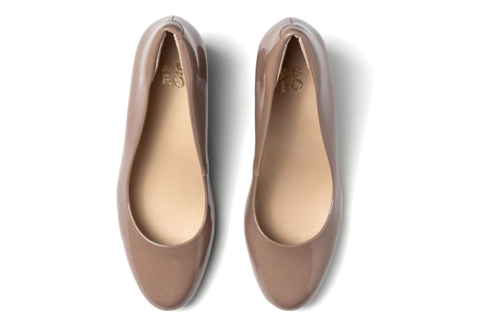 Tempo Pump Tan Patent | Women ABEO Footwear Dress