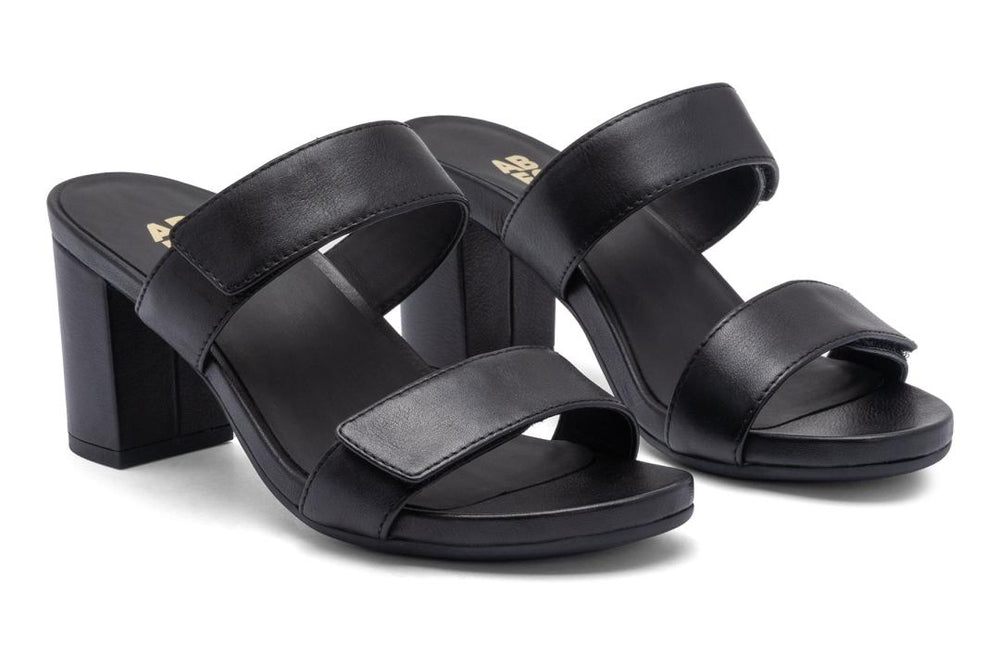 Tempo Slide Black Leather | Women ABEO Footwear Dress