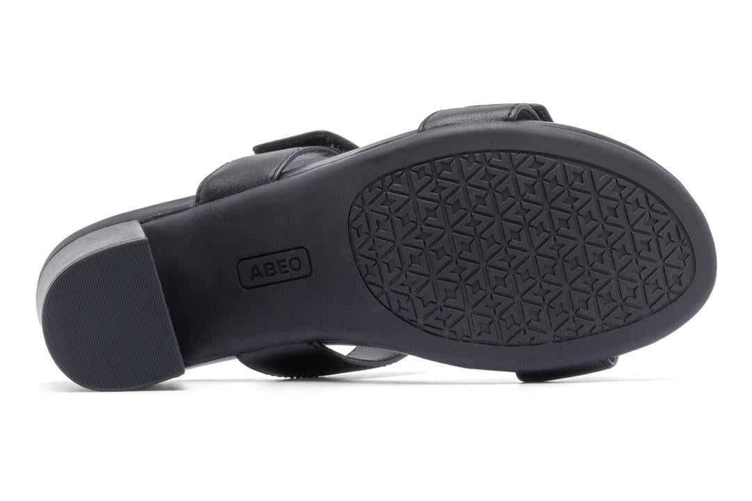 Tempo Slide Black Leather | Women ABEO Footwear Dress