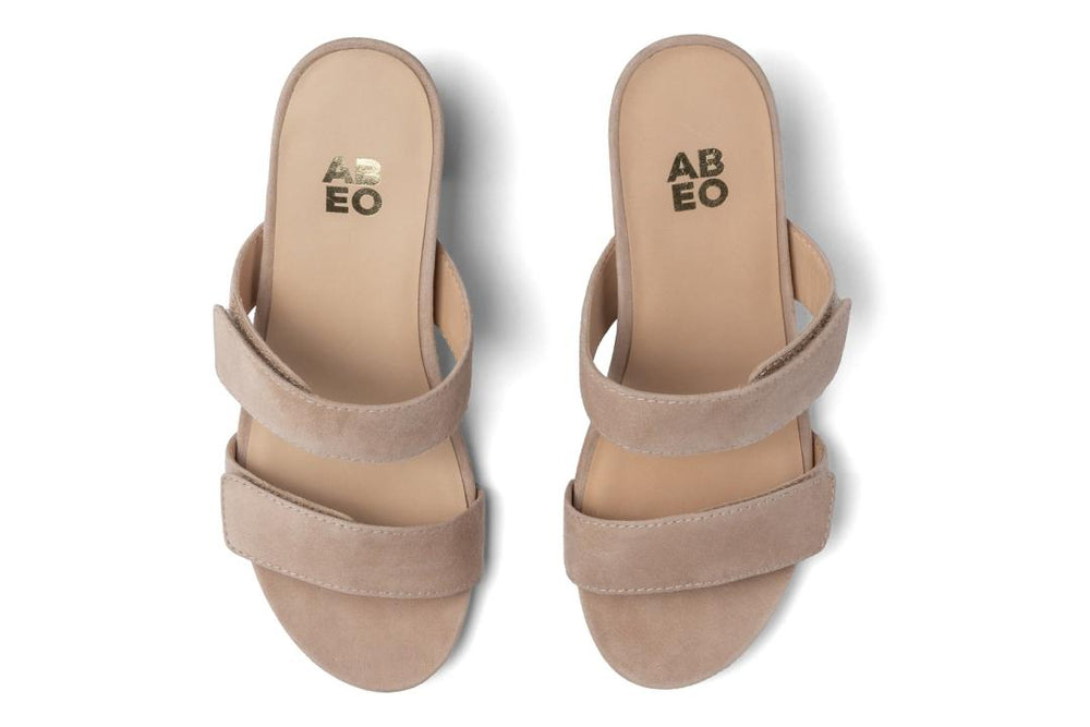 Tempo Slide Cuban Sand Suede | Women ABEO Footwear Dress