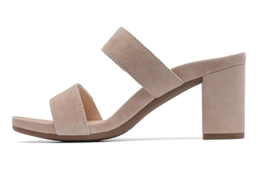 Tempo Slide Cuban Sand Suede | Women ABEO Footwear Dress