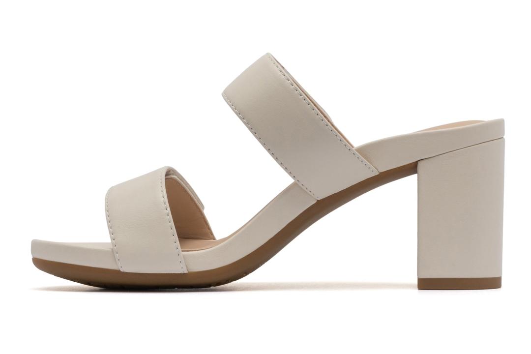 Tempo Slide Off White Leather | Women ABEO Footwear Dress