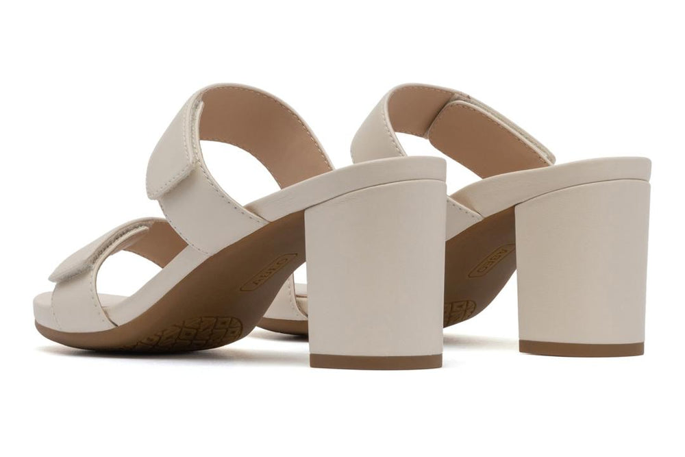 Tempo Slide Off White Leather | Women ABEO Footwear Dress