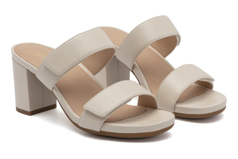 Tempo Slide Off White Leather | Women ABEO Footwear Dress