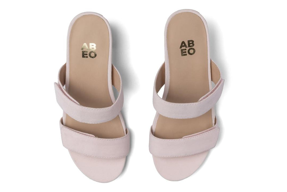 Tempo Slide Pink Suede | Women ABEO Footwear Dress