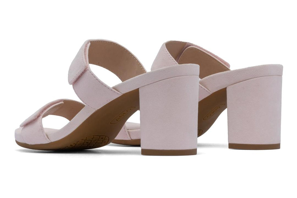 Tempo Slide Pink Suede | Women ABEO Footwear Dress