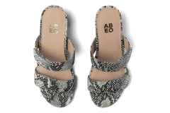 Tempo Slide Snake Print Leather | Women ABEO Footwear Dress