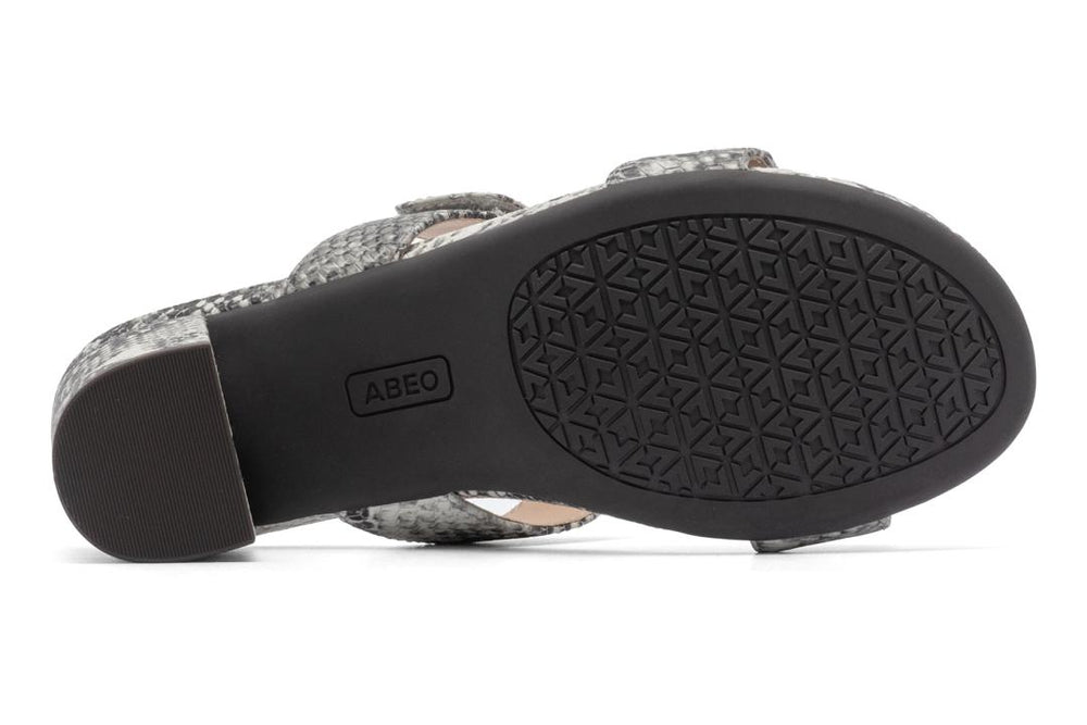 Tempo Slide Snake Print Leather | Women ABEO Footwear Dress