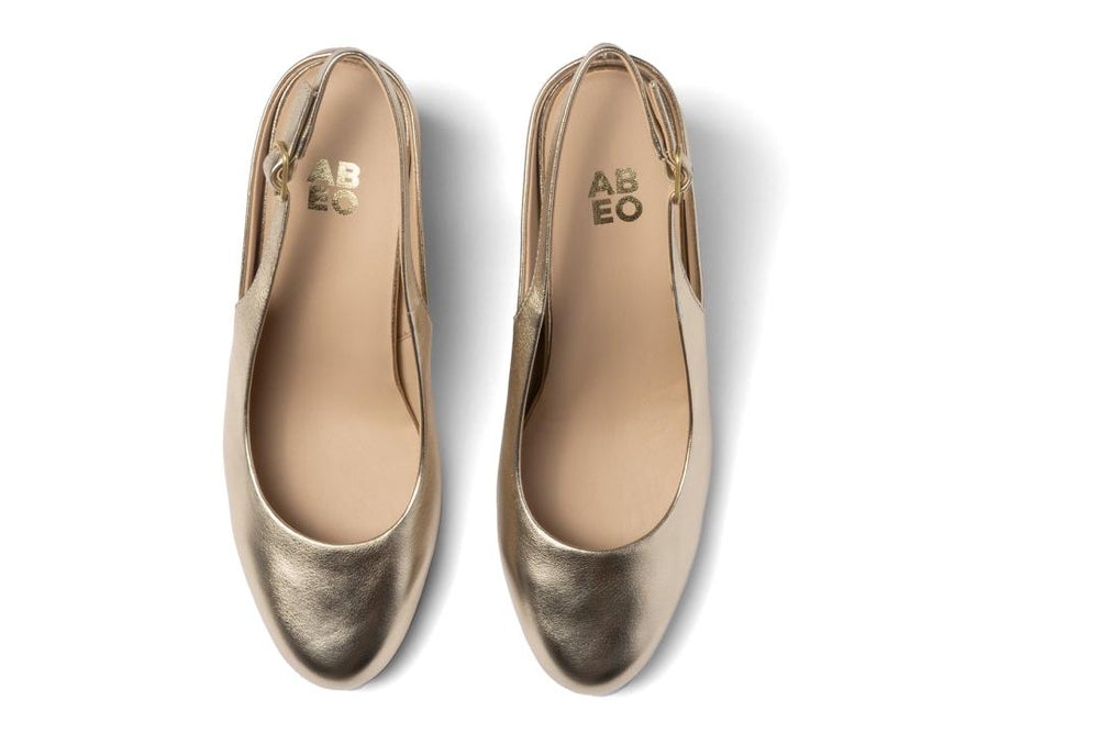 Tempo Slingback Light Gold | Women ABEO Footwear Dress